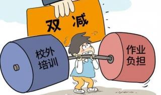 中小学生双减是减什么